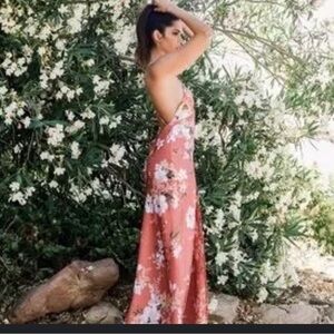 Express Mauve Floral Maxi Dress